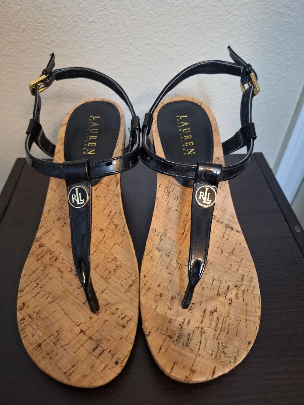 Ralph Lauren Thong Cork Sandals 9